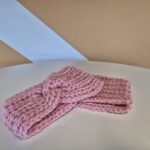 Pink knitted winter set