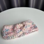 Pink woolen ear band #2