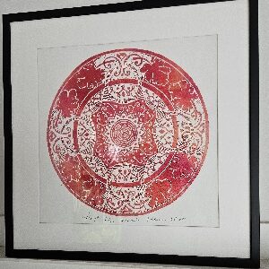 Linocut Mandala 42x42