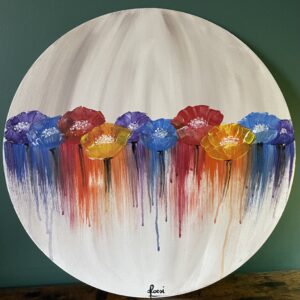 Acrylic painting In bloom (40 cm)