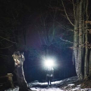 Winter Night Trail Run on Ślęża Mountain